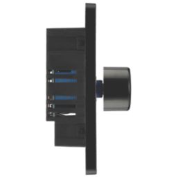 British General Evolve 1-Gang 2-Way LED Dimmer Switch  Matt Black with Black Inserts