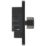 British General Evolve 1-Gang 2-Way LED Dimmer Switch  Matt Black with Black Inserts