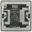 British General Evolve 1-Gang 2-Way LED Dimmer Switch  Matt Black with Black Inserts