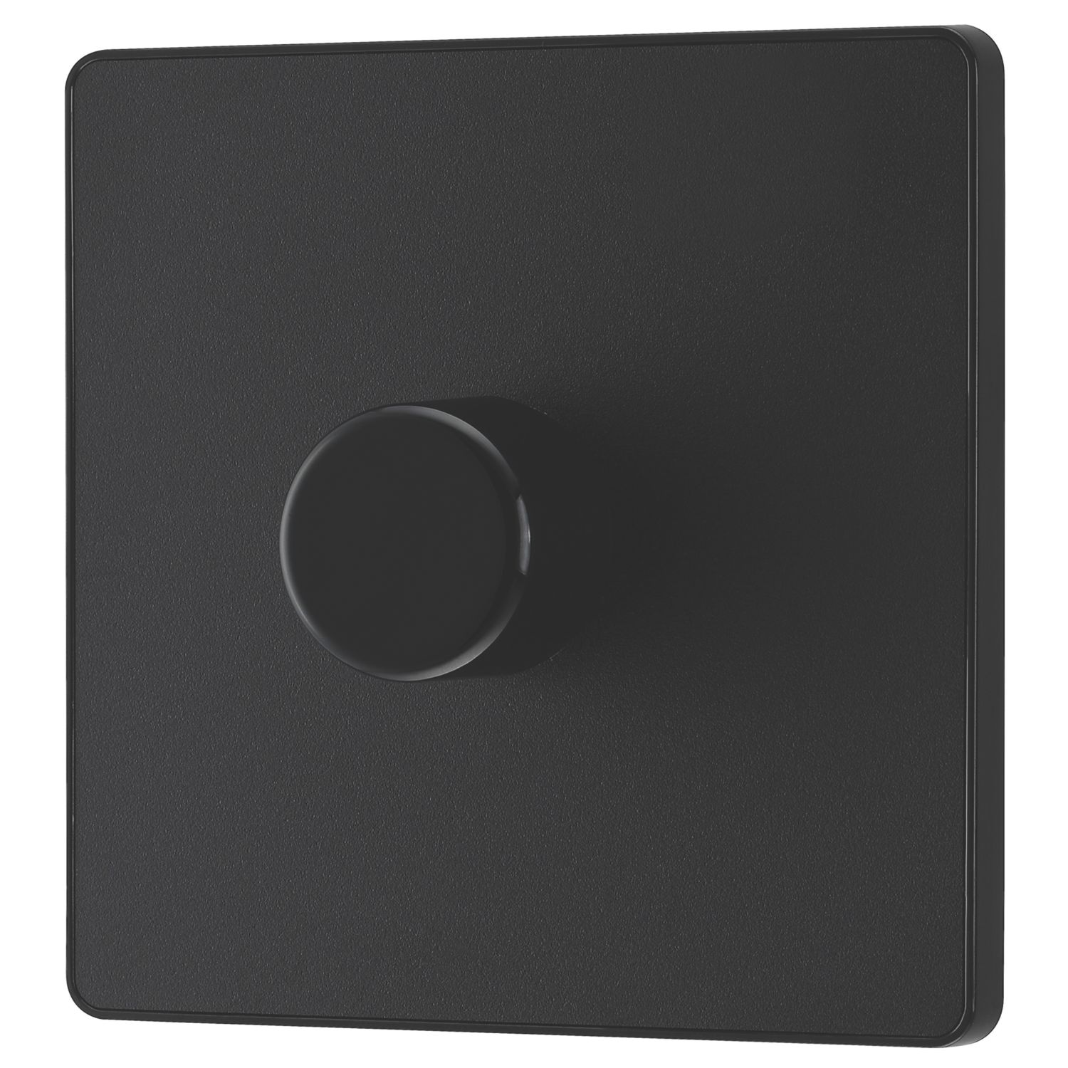 British General Evolve 1-Gang 2-Way LED Dimmer Switch Matt Black with Black Inserts (534PY)