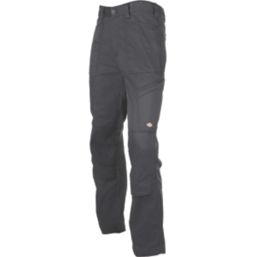 Dickies Action Flex Work Trousers Black 32" W 32" L
