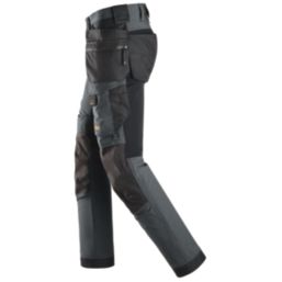 Snickers 6275 Shell Stretch Trousers Steel Grey  33" W 32" L