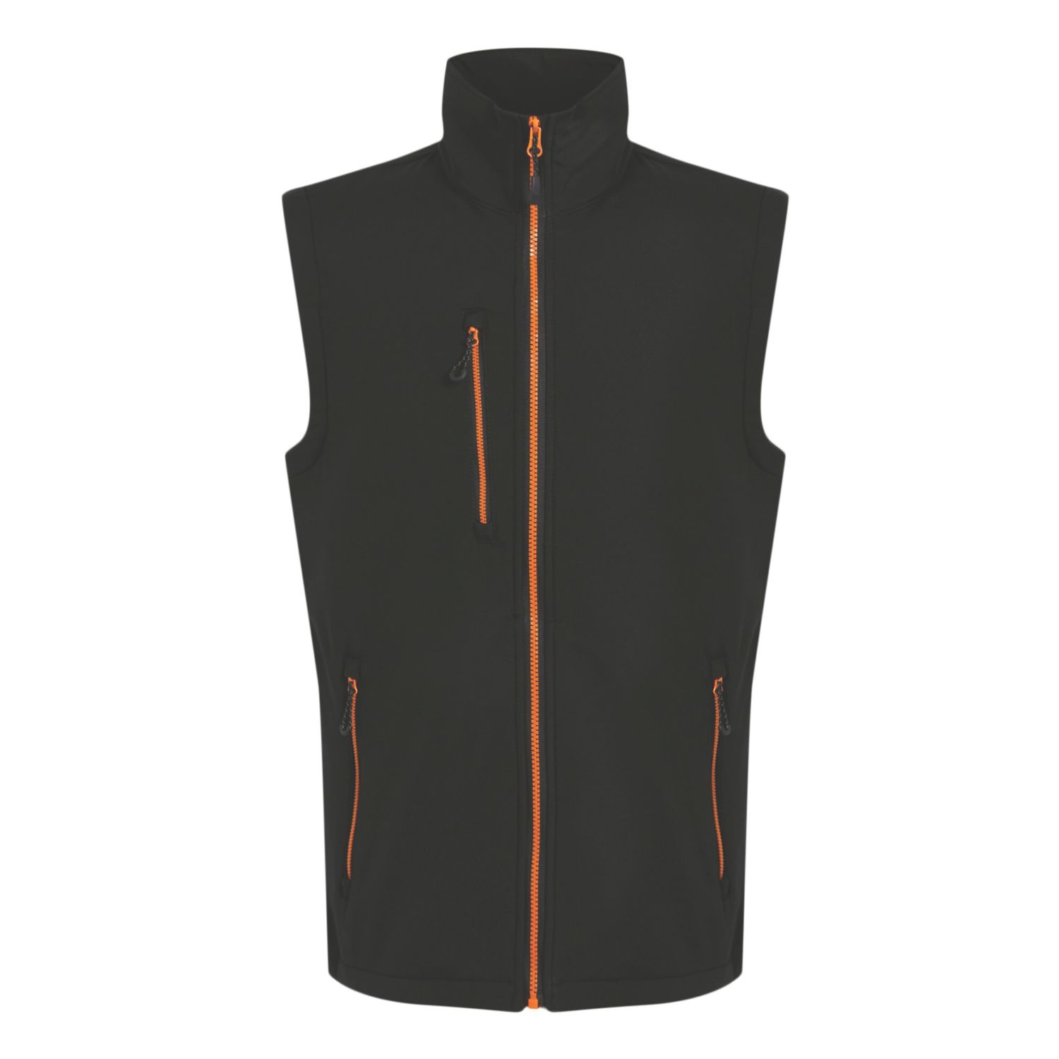 Regatta Navigate 2-Layer Bodywarmer Black/Orange Pop 2X Large 47" Chest (534VF)