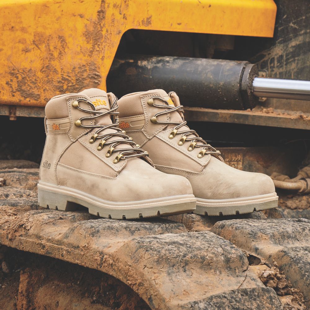 Site Quartz Size 10 Stone Steel Toe Cap Safety Boots - Screwfix