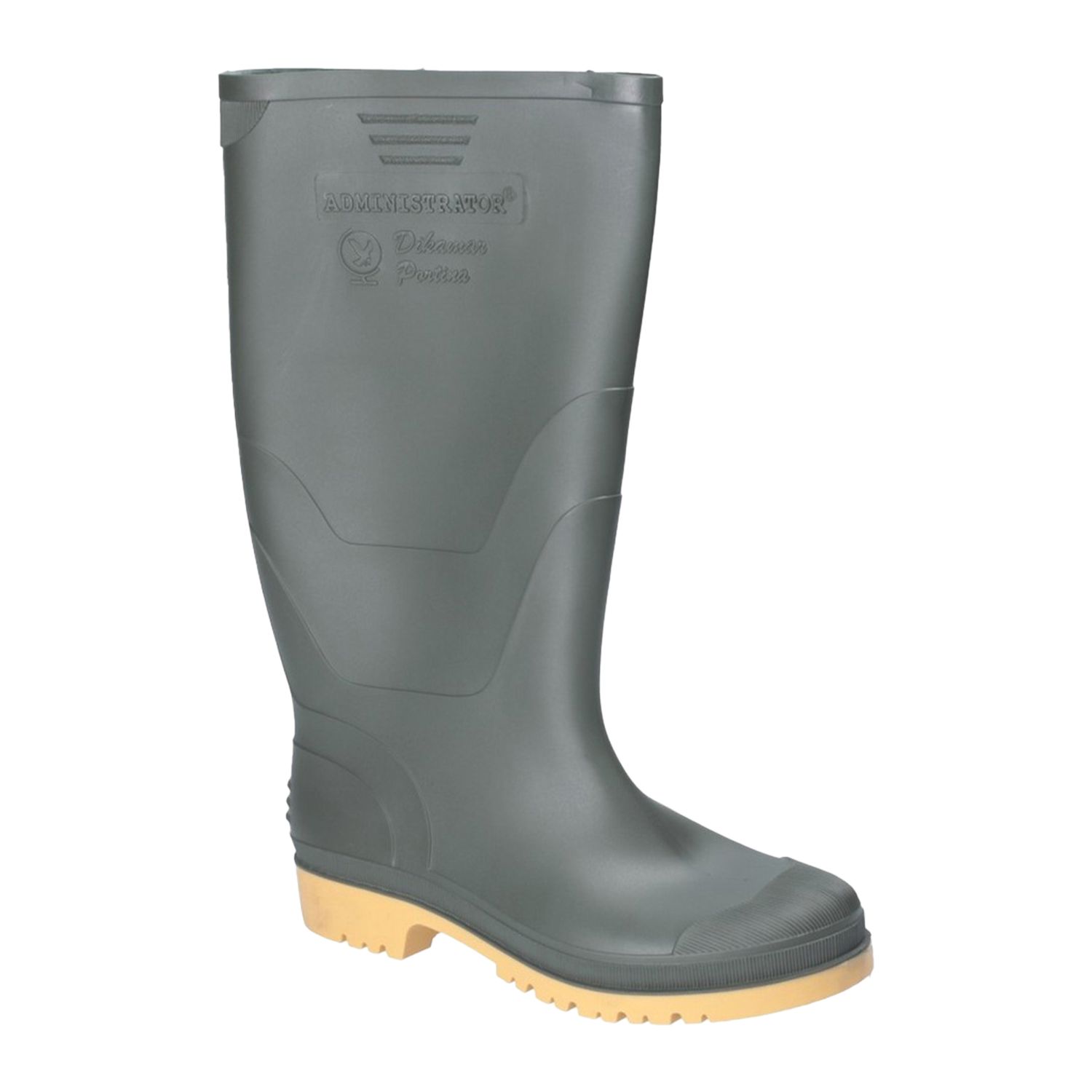 Dikamar Administrator Size 12 Green Non Safety Wellies (534XW)