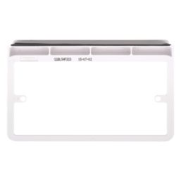 Schneider Electric Lisse  2-Gang Frame Surround Shelf White