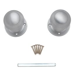 Carlisle Brass Rimmed Mortice Knobs 52mm Pair Satin Chrome