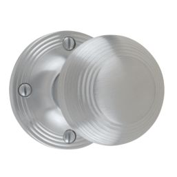 Carlisle Brass Rimmed Mortice Knobs 52mm Pair Satin Chrome