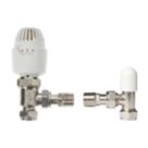 Drayton   x  White / Chrome Angled & L/S   Radiator
