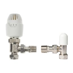 Drayton   x  White / Chrome Angled & L/S   Radiator