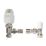Drayton   x  White / Chrome Angled & L/S   Radiator