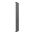 Reina Flat Single 1600mm x 218mm 1351BTU Anthracite Vertical Designer Radiator