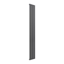 Reina Flat Single 1600mm x 218mm 1351BTU Anthracite Vertical Designer Radiator