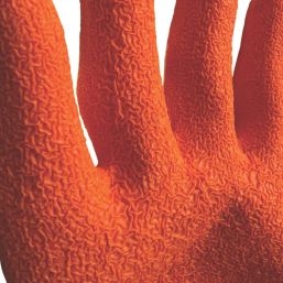 Site  Latex Builders Gloves Orange / Yellow Large