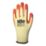 Site  Latex Builders Gloves Orange / Yellow Large