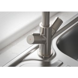 Bristan Fern Easyfit Mono Sink Mixer Stainless Steel 1 Pair