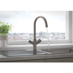 Bristan Fern Easyfit Mono Sink Mixer Stainless Steel 1 Pair