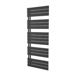 Ximax 1495mm x 600mm 2928BTU Black Flat Designer Towel Radiator