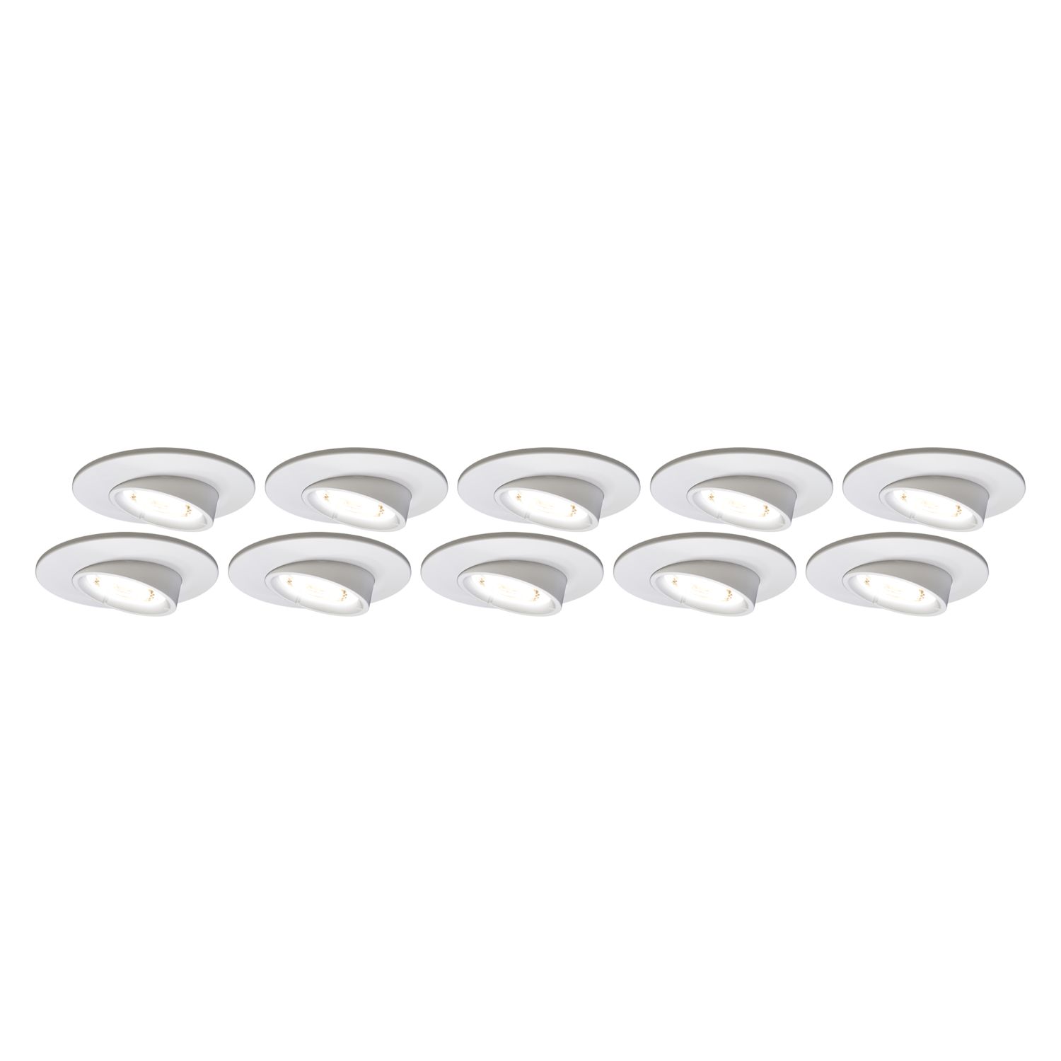 4lite Tilt Fire Rated GU10 Downlights White 30 Pack (535GR)