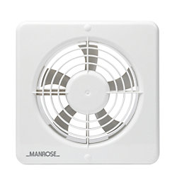 Manrose MG150BH 150mm (6") Axial Kitchen Extractor Fan with Humidistat White 240V