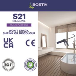 Bostik S21 Multipurpose Silicone Sealant Clear 310ml
