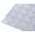 Rothley Checkerplate Protective Door Plate Aluminium 250mm x 500mm x 1.5mm