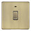 LAP  20A 1-Gang 2-Pole Water Heater Switch Antique Brass with LED with Colour-Matched Inserts