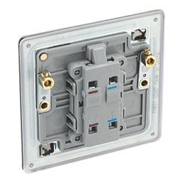 LAP  20A 1-Gang 2-Pole Water Heater Switch Antique Brass with LED with Colour-Matched Inserts