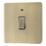 LAP  20A 1-Gang 2-Pole Water Heater Switch Antique Brass with LED with Colour-Matched Inserts