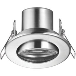 LAP Cosmoseco Tilt  Fire Rated LED Downlight Satin Nickel 5.8W 450lm
