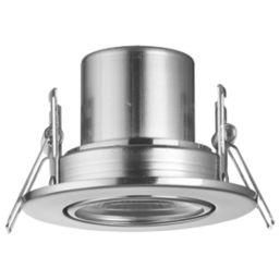 LAP Cosmoseco Tilt  Fire Rated LED Downlight Satin Nickel 5.8W 450lm