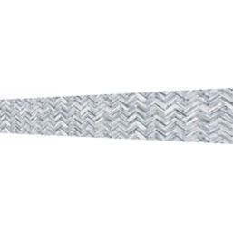 Splashwall  Grey/White Alloy Splashback 2440mm x 600mm x 4mm