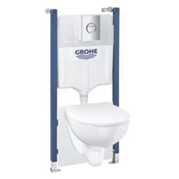 Grohe Solido Bau Slim Seat Toilet & Frame Bundle 1135mm