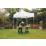 Mini Marquees  6' 6" x 6' 6" (Nominal) Hip Fabric Gazebo White