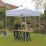 Mini Marquees  6' 6" x 6' 6" (Nominal) Hip Fabric Gazebo White