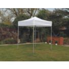 Mini Marquees  6' 6" x 6' 6" (Nominal) Hip Fabric Gazebo White
