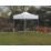 Mini Marquees  6' 6" x 6' 6" (Nominal) Hip Fabric Gazebo White