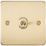 Knightsbridge  10AX 1-Gang 2-Way Light Switch  Brushed Brass