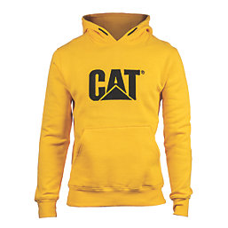 CAT Trademark Hooded Sweatshirt Yellow / Black X Large 46-48" Chest