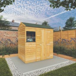 Mercia Value 6' x 4' (Nominal) Reverse Apex Overlap Timber Shed