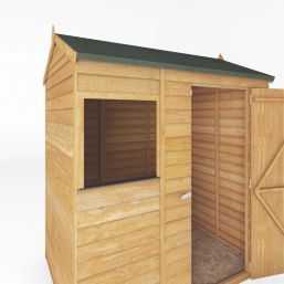 Mercia Value 6' x 4' (Nominal) Reverse Apex Overlap Timber Shed