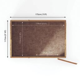 Mercia Value 6' x 4' (Nominal) Reverse Apex Overlap Timber Shed