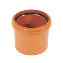FloPlast Push-Fit Single Socket Underground Pipe Coupling 110mm