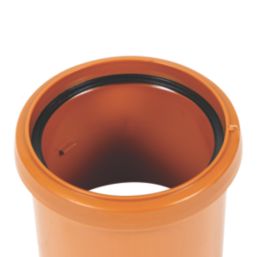 FloPlast Push-Fit Single Socket Underground Pipe Coupling 110mm