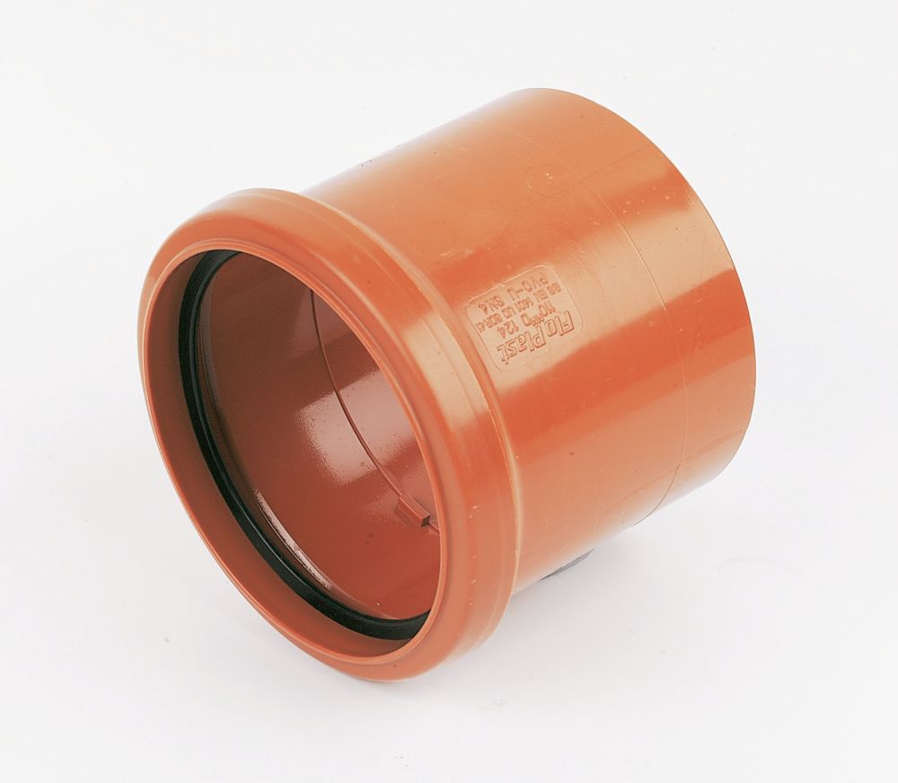 Product image for FloPlast Underground 110mm Single Socket Pipe Coupling