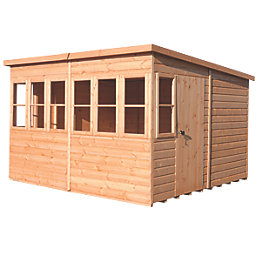 Shire Sunpent 10' x 10' (Nominal) Pent Shiplap Timber Shed