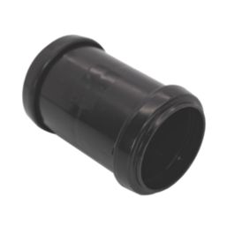 FloPlast Push-Fit Straight Coupler Black 40mm x 40mm