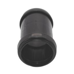 FloPlast Push-Fit Straight Coupler Black 40mm x 40mm