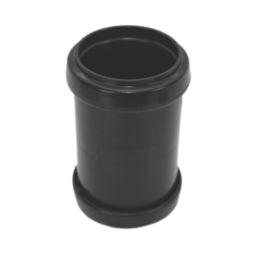 FloPlast Push-Fit Straight Coupler Black 40mm x 40mm