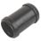 FloPlast Push-Fit Straight Coupler Black 40mm x 40mm